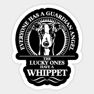 Whippet Guardian Angel dog sayings Sticker